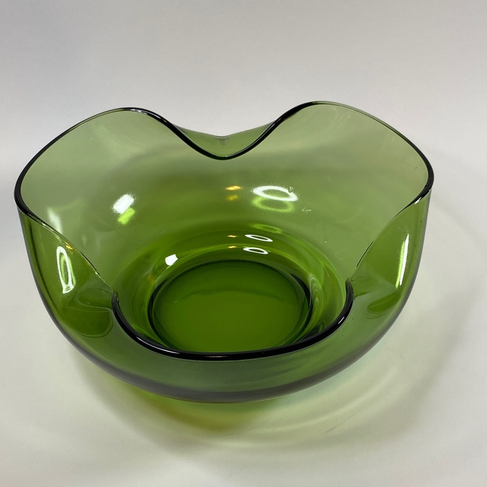 Vintage Anchor Hocking Avocado Green Bowl